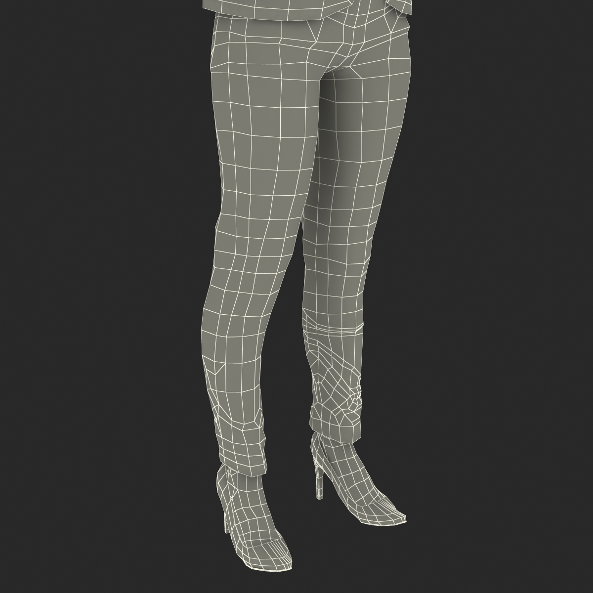 3D model Business Woman Mediterranean Rigged