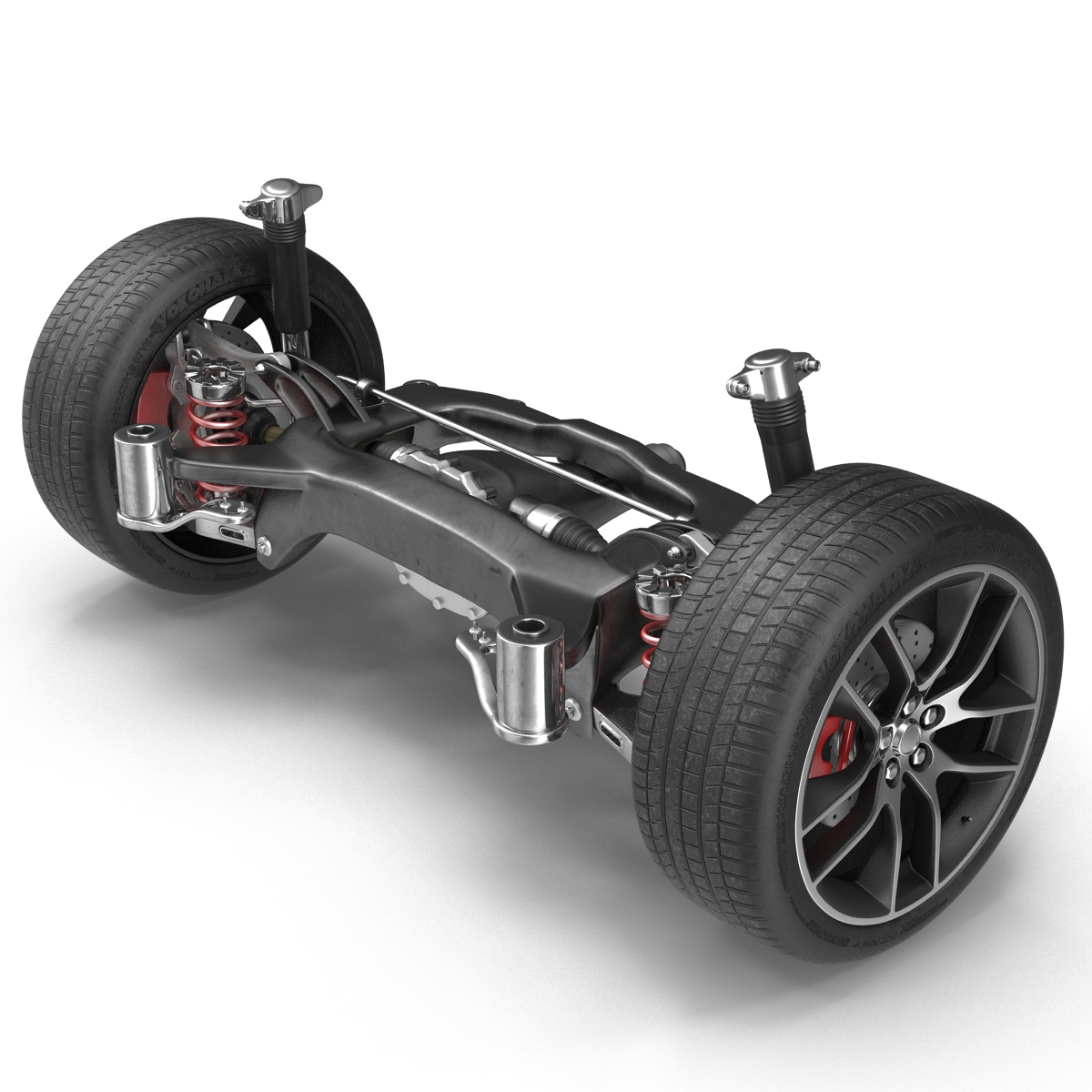 3D model Sedan Back Axle