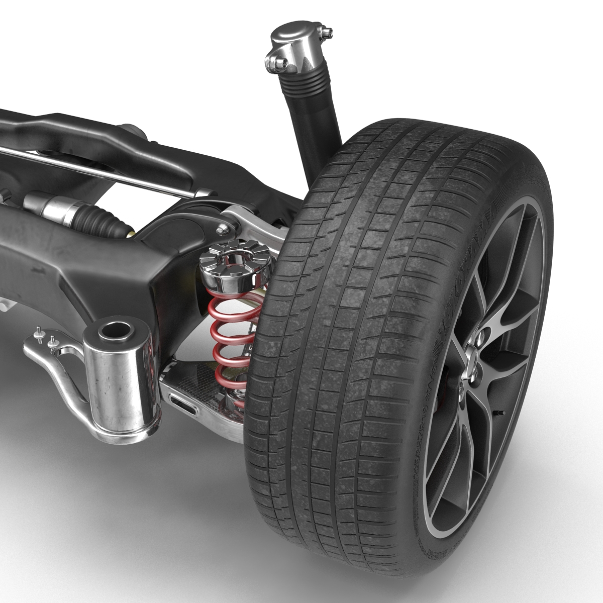 3D model Sedan Back Axle