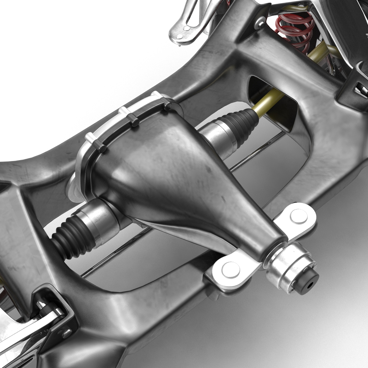 3D model Sedan Back Axle