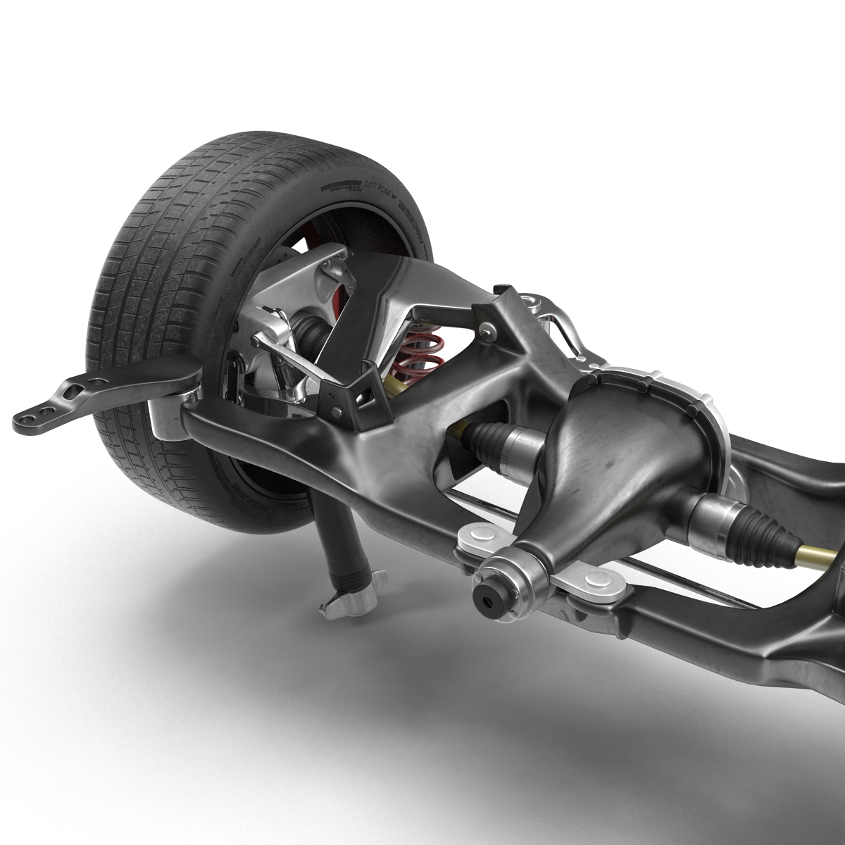 3D model Sedan Back Axle