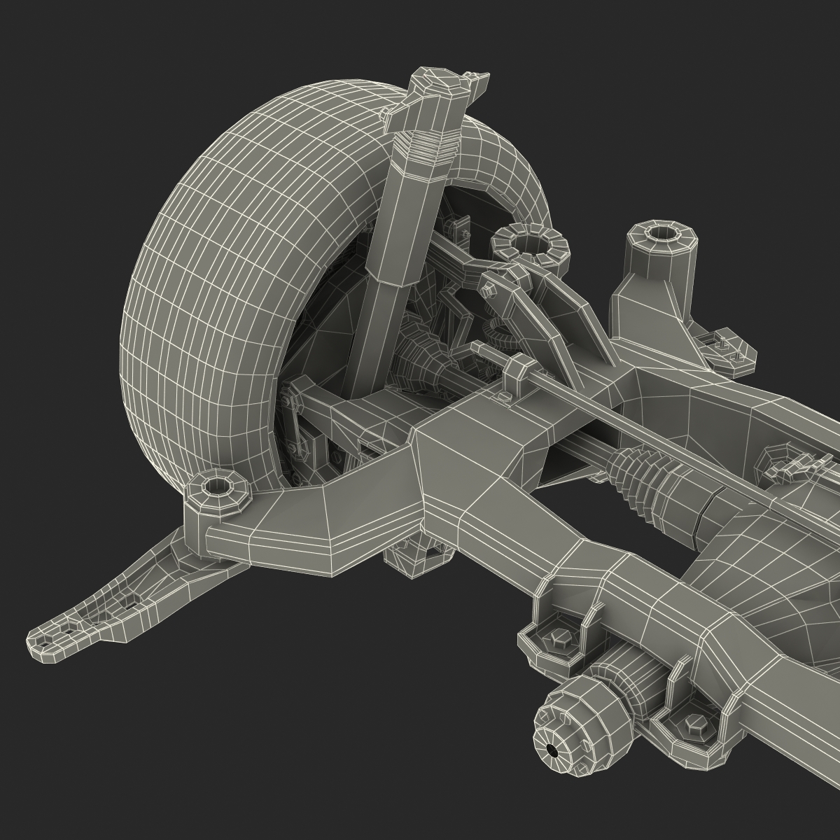 3D model Sedan Back Axle