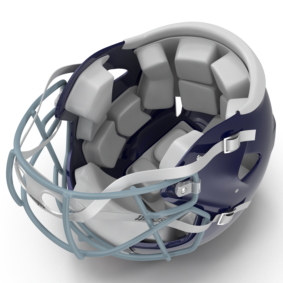 Football Helmet Schutt Blue 3D