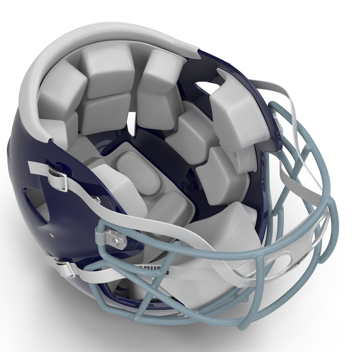 Football Helmet Schutt Blue 3D