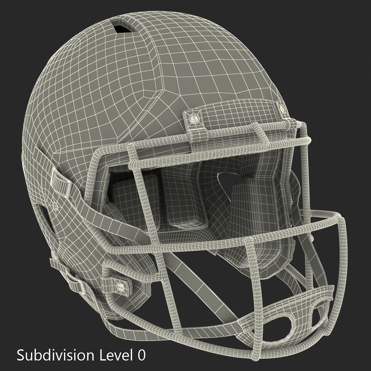 Football Helmet Schutt Blue 3D