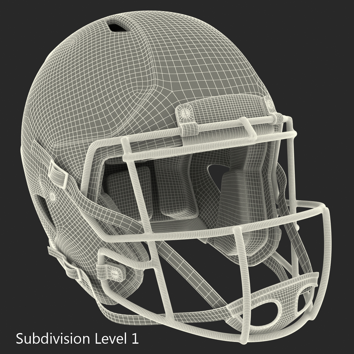 Football Helmet Schutt Blue 3D