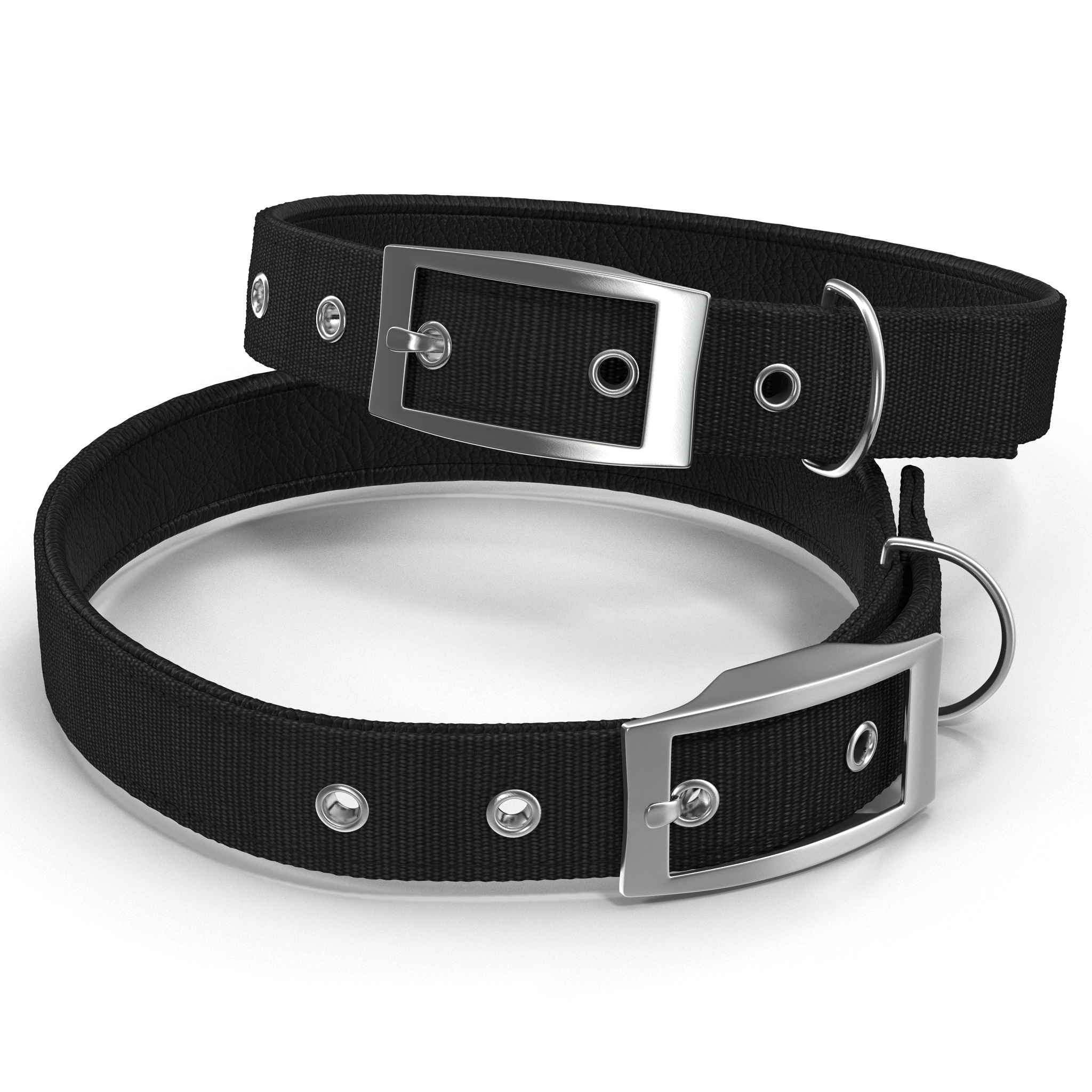 3D Dog Collar 3 Black model