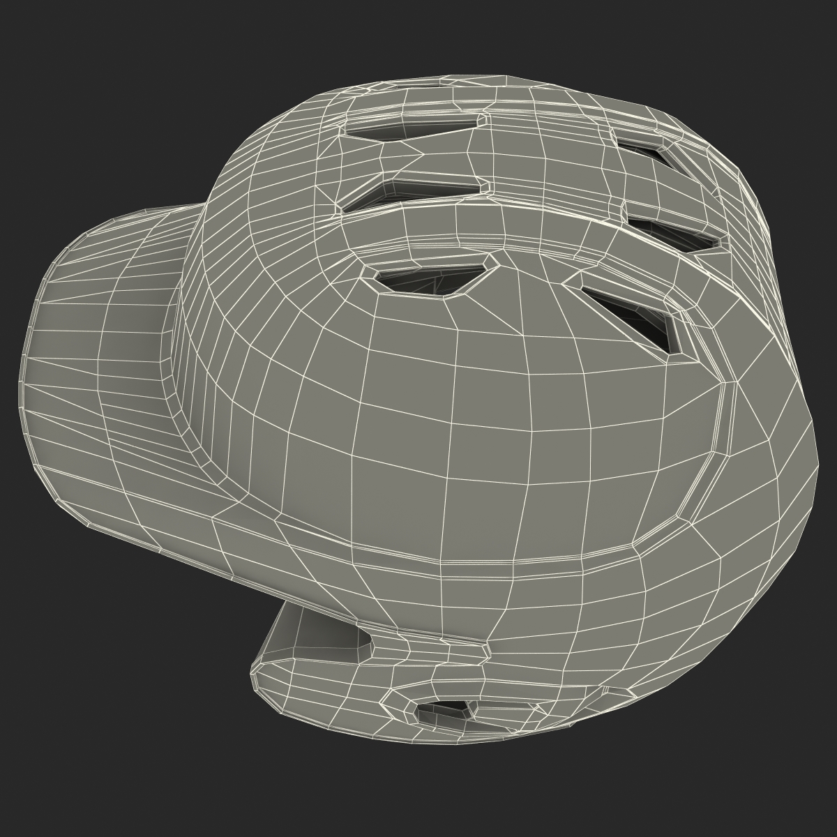 Batting Helmet 3 Generic 3D model