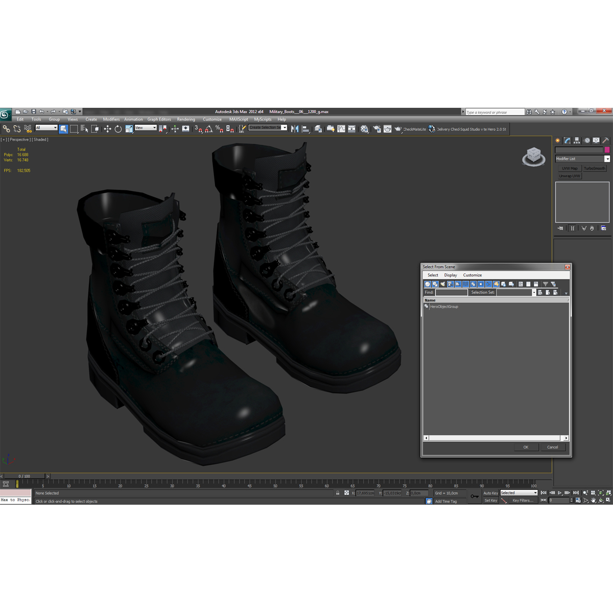 Military Boots 3D model