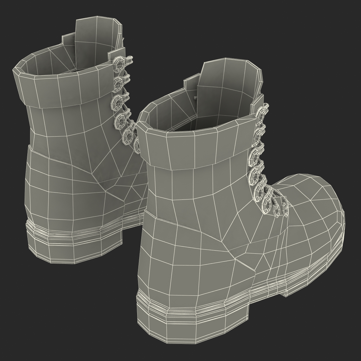 Military Boots 3D model