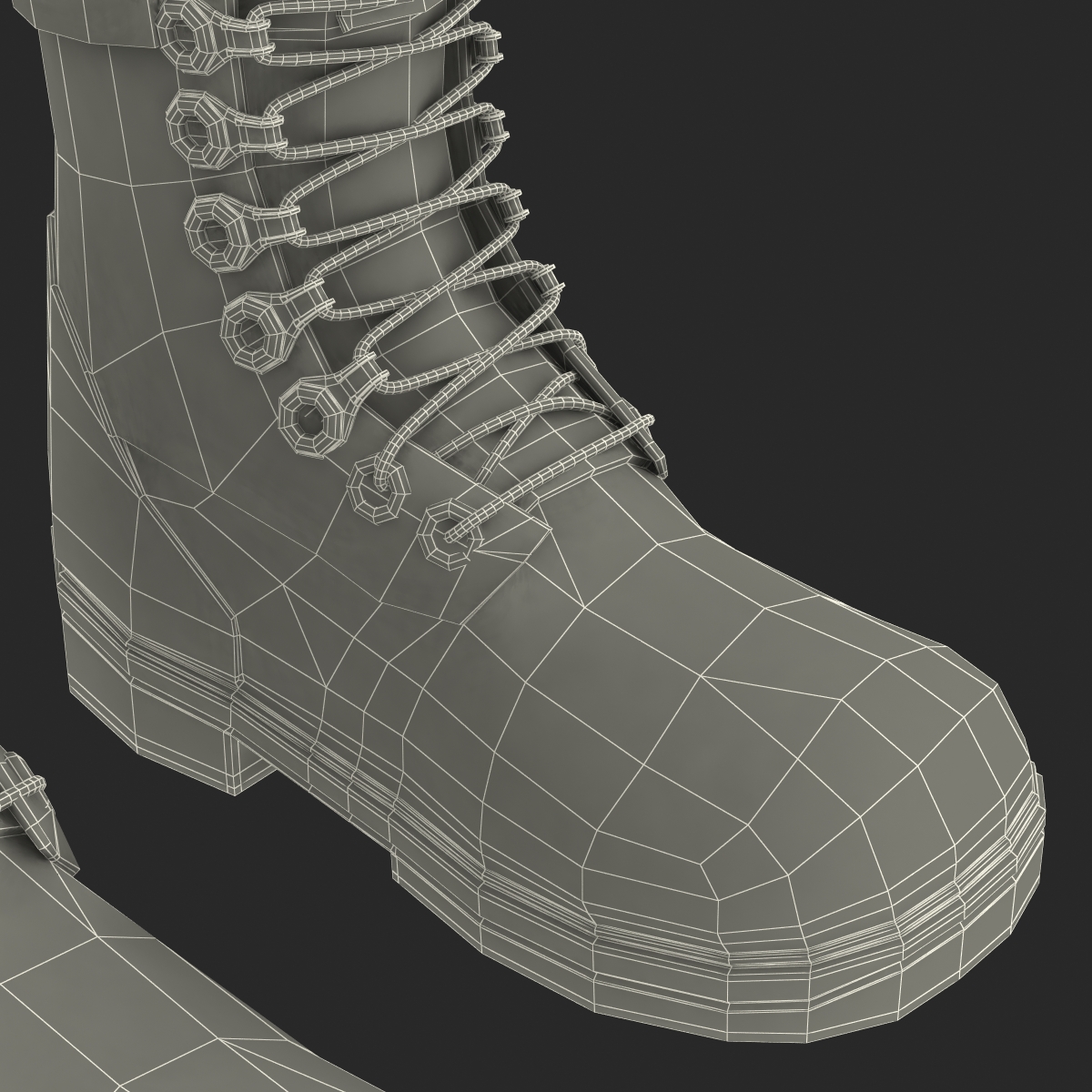 Military Boots 3D model