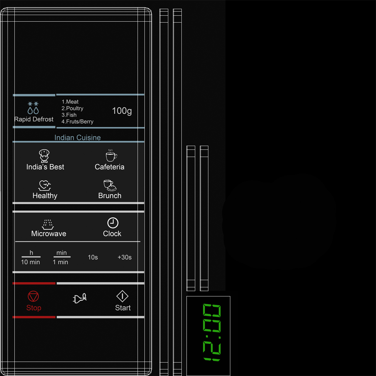 Microwave Oven 3 Generic 3D model