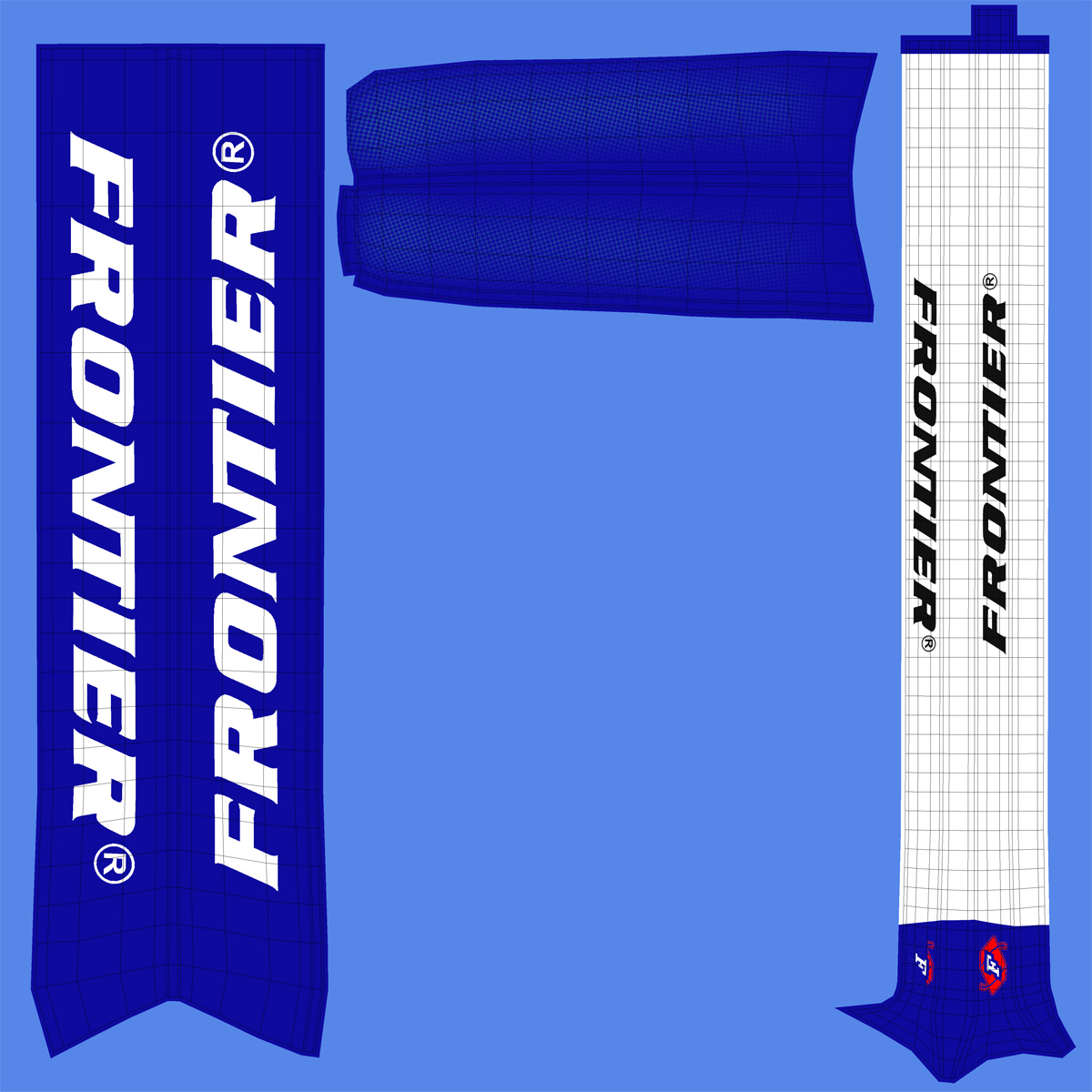 3D Goalie Hockey Stick Frontier model