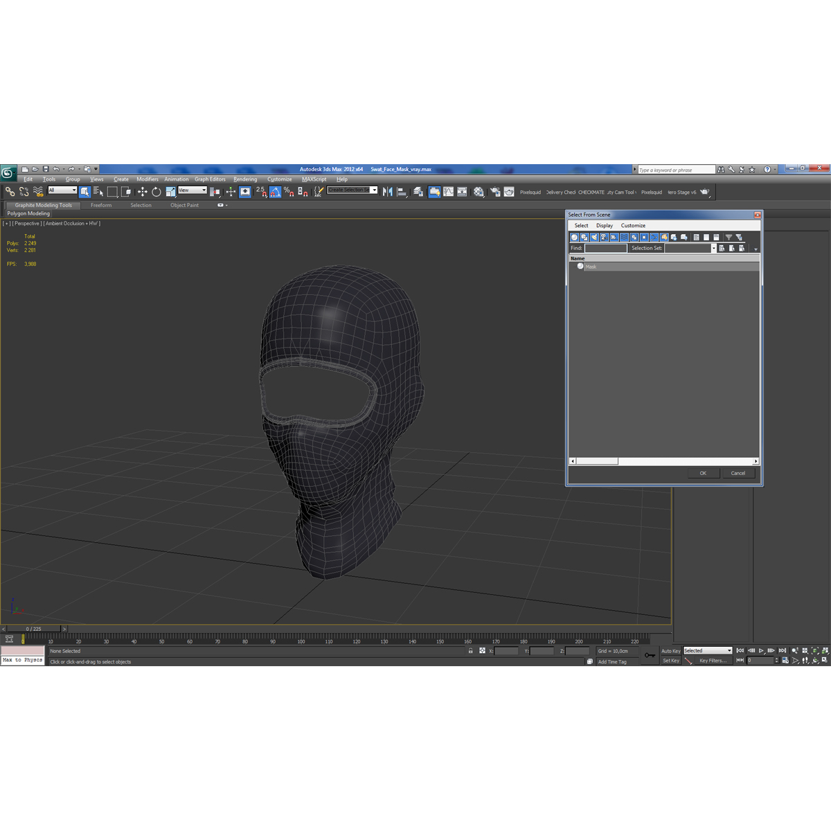 Swat Face Mask 3D model