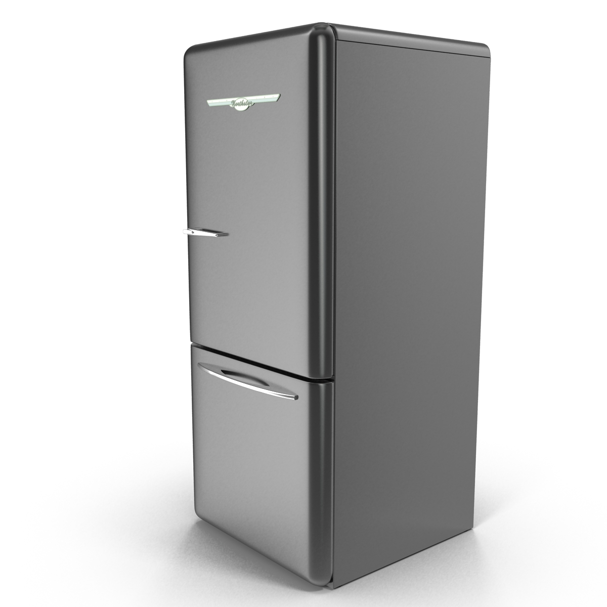 3D Retro Refrigerator Elmira Northstar Black