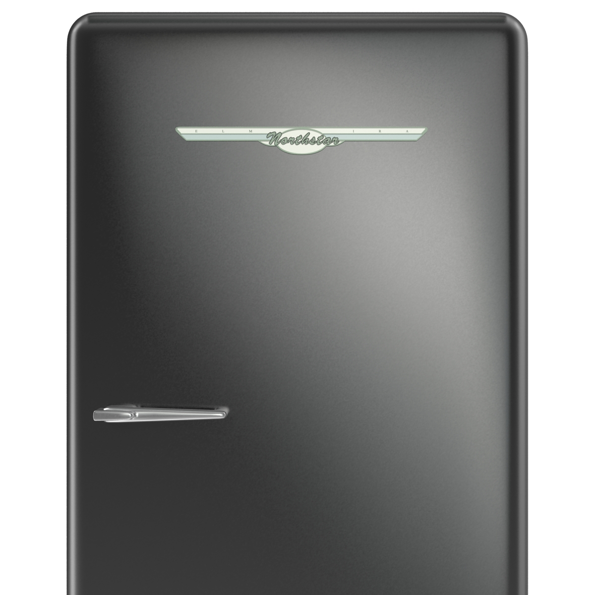 3D Retro Refrigerator Elmira Northstar Black