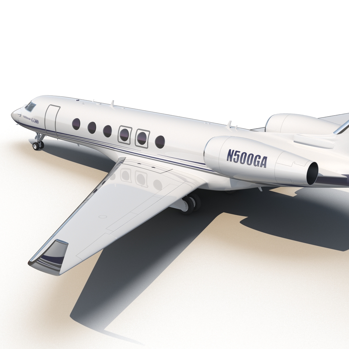 3D Business Jet Gulfstream G500 model