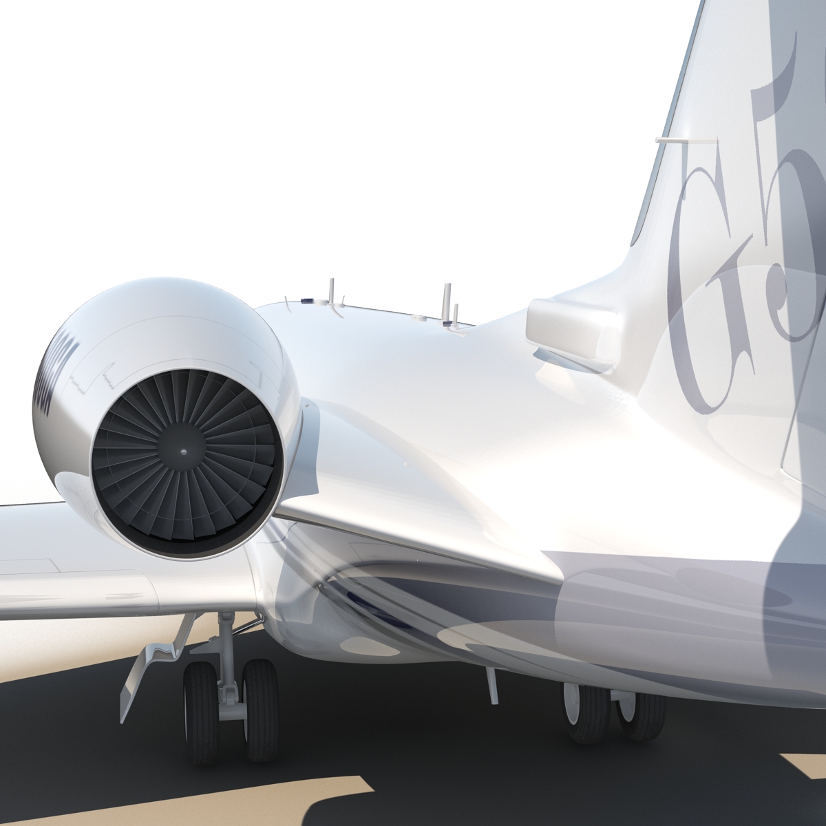 3D Business Jet Gulfstream G500 model