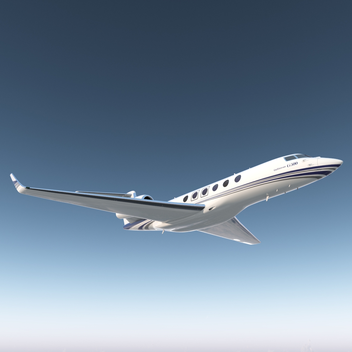 3D Business Jet Gulfstream G500 model