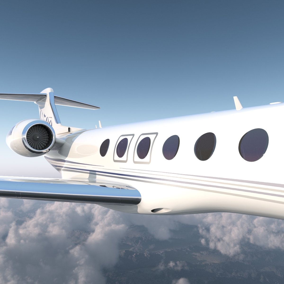 3D Business Jet Gulfstream G500 model