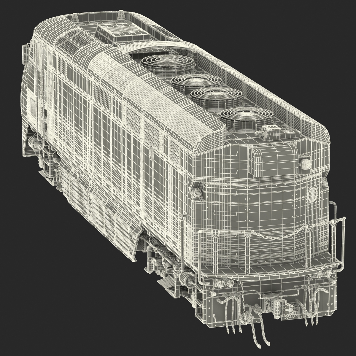 Diesel Electric Locomotive F59 PHI Coaster 3D