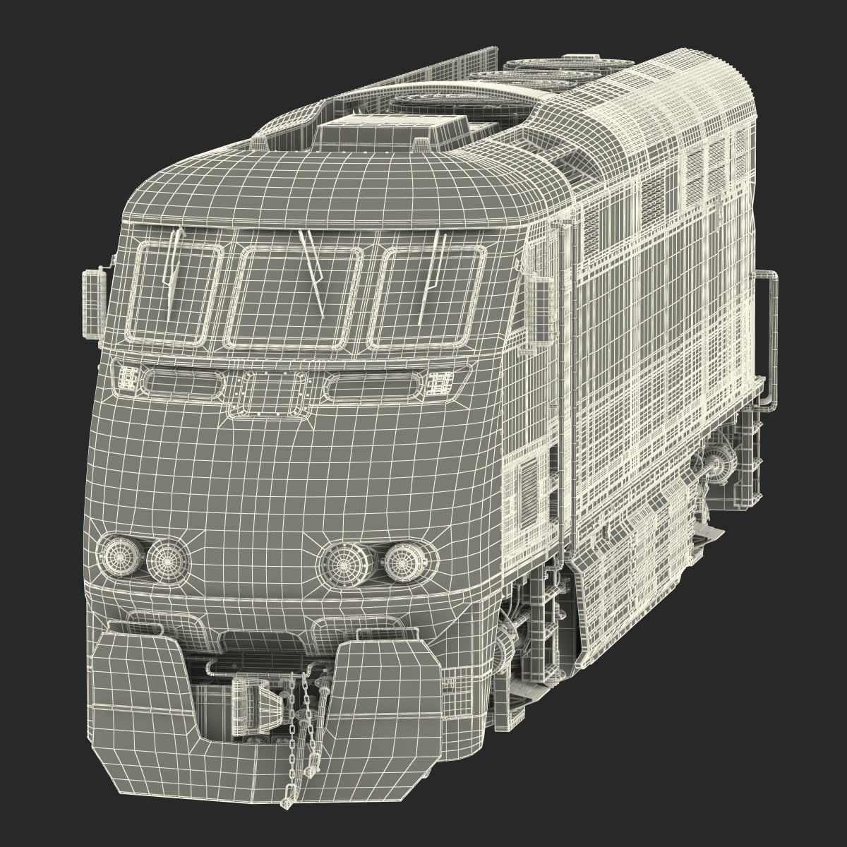 Diesel Electric Locomotive F59 PHI Coaster 3D