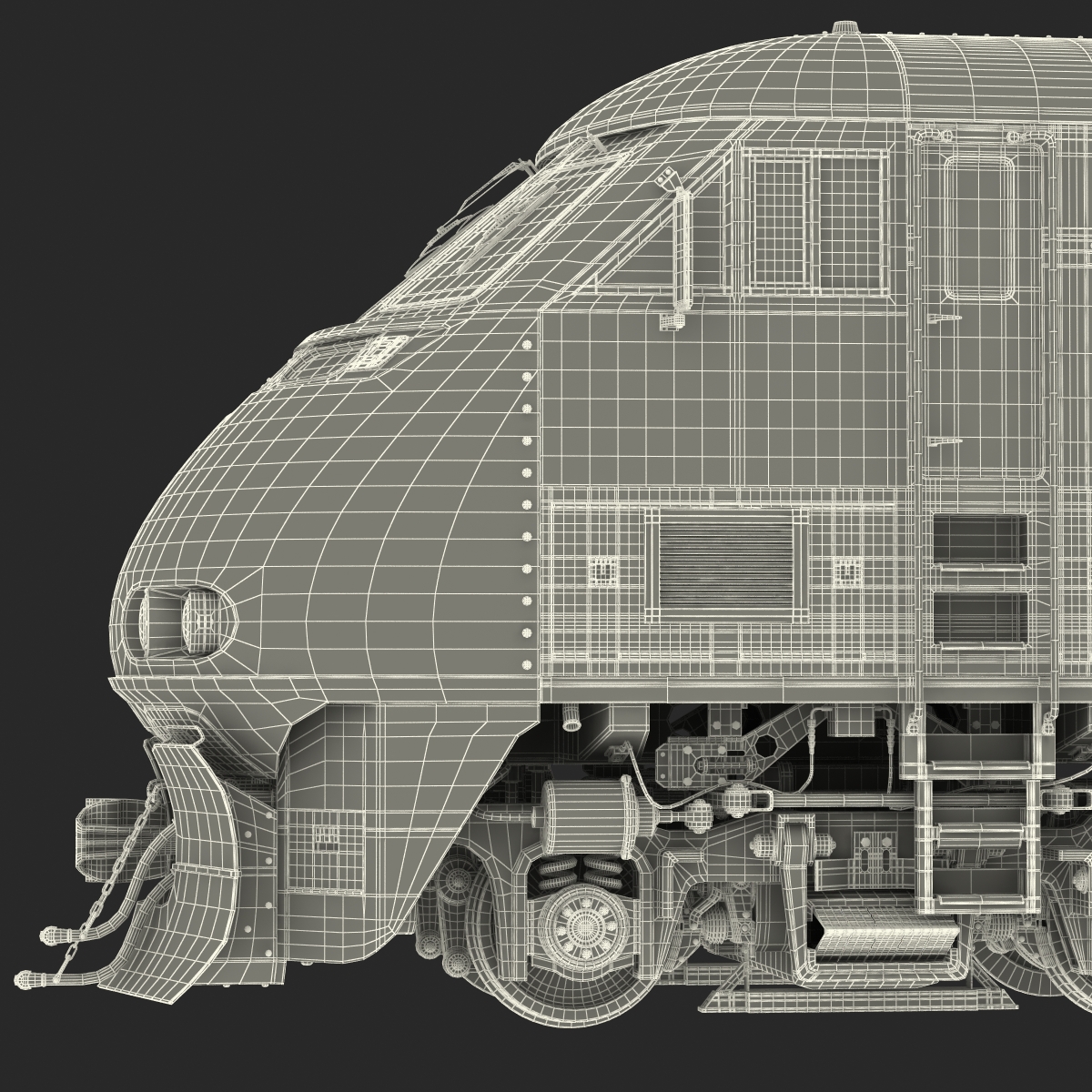 Diesel Electric Locomotive F59 PHI Coaster 3D