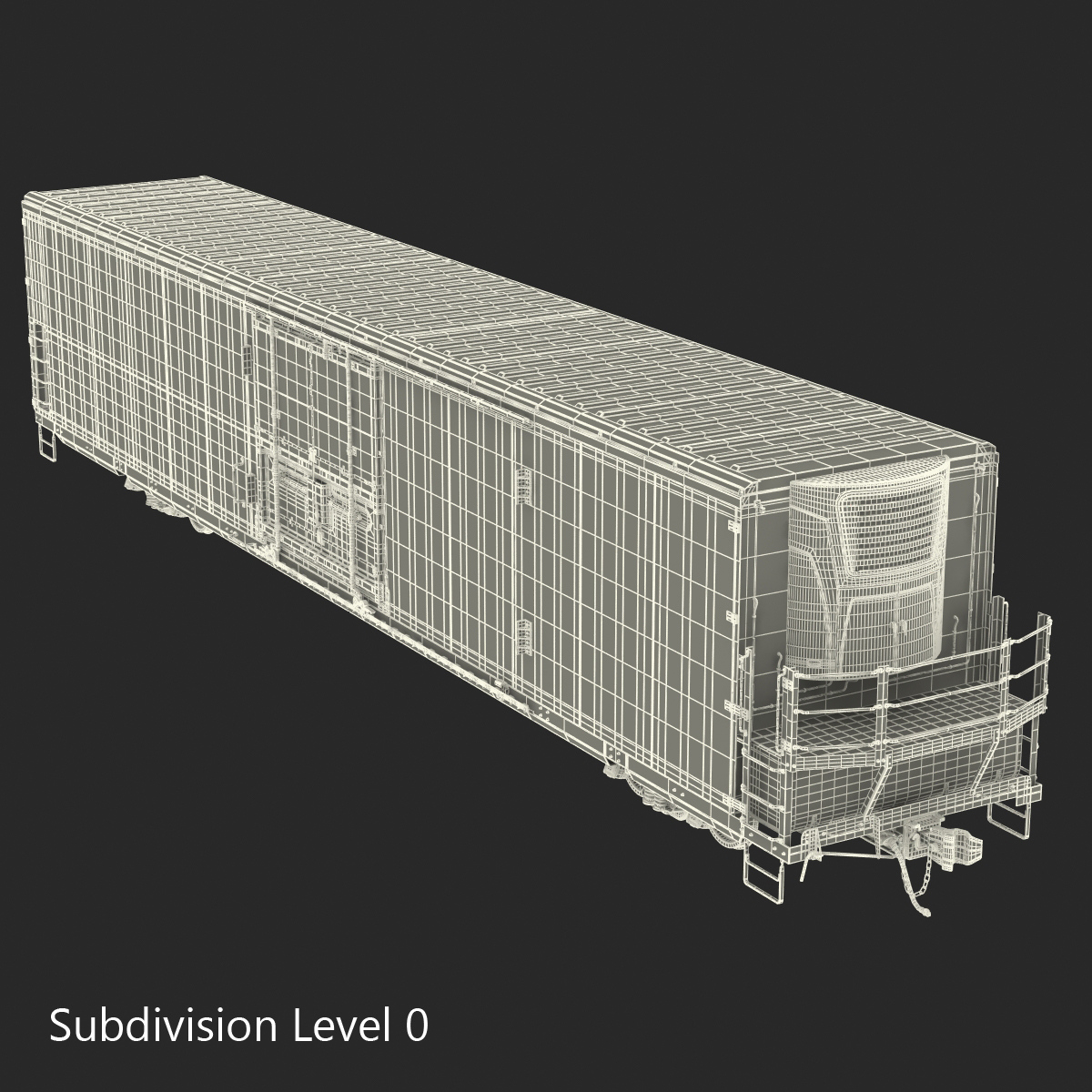 3D model Railroad Refrigerator Car