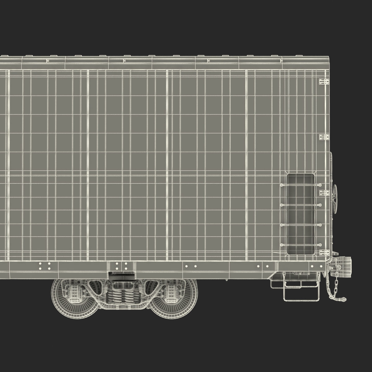 3D model Railroad Refrigerator Car