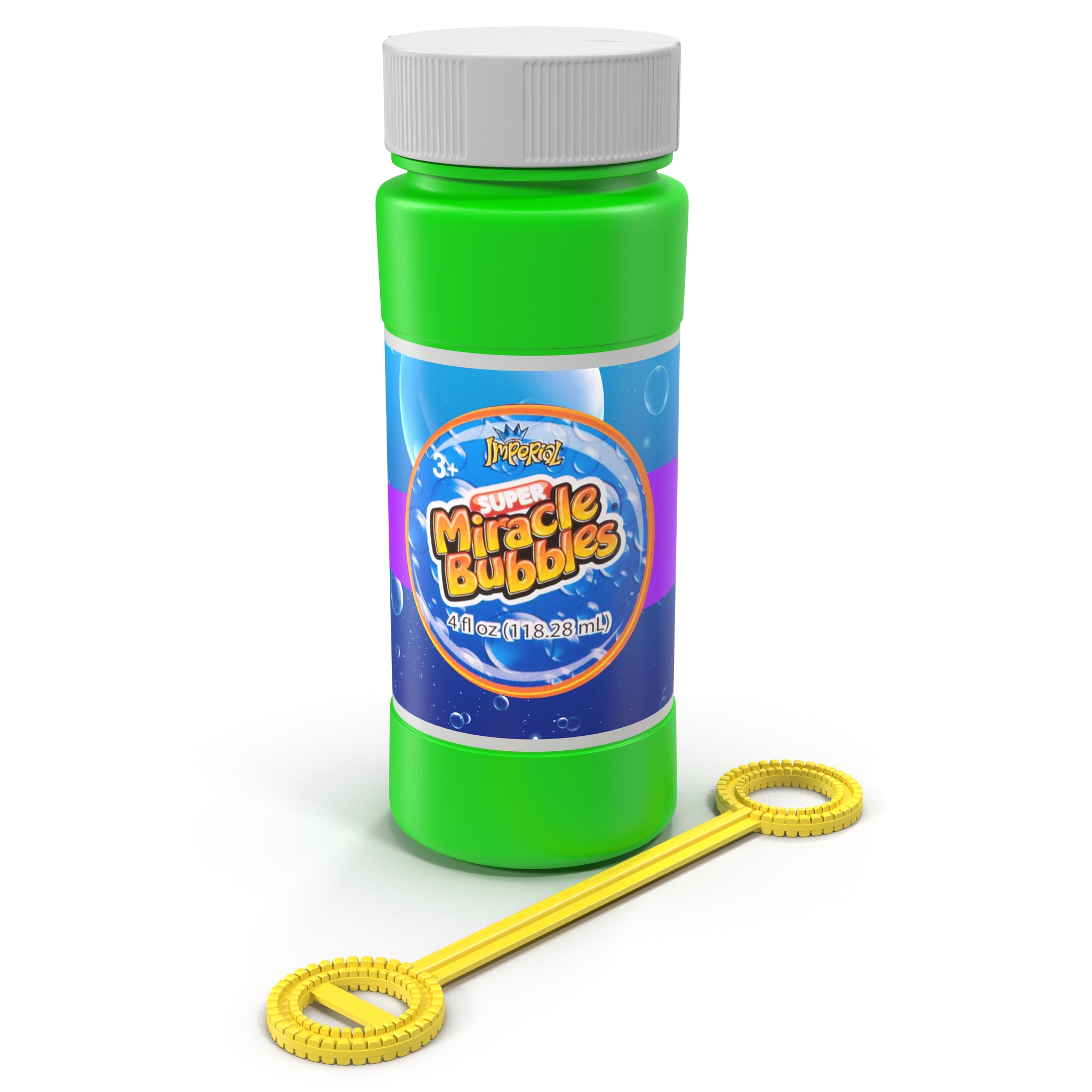 3D Bubbles Bottle and Wand model