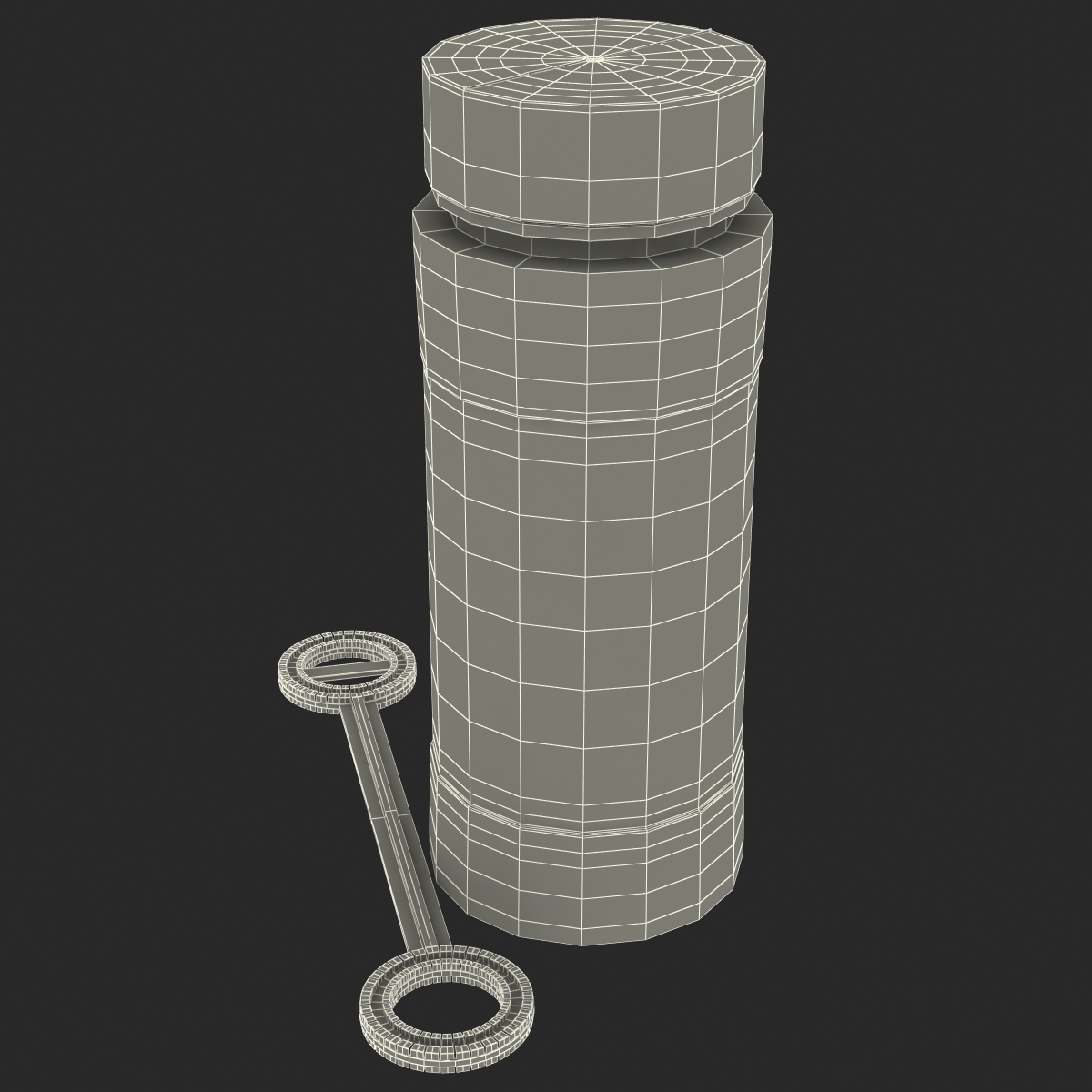 3D Bubbles Bottle and Wand model