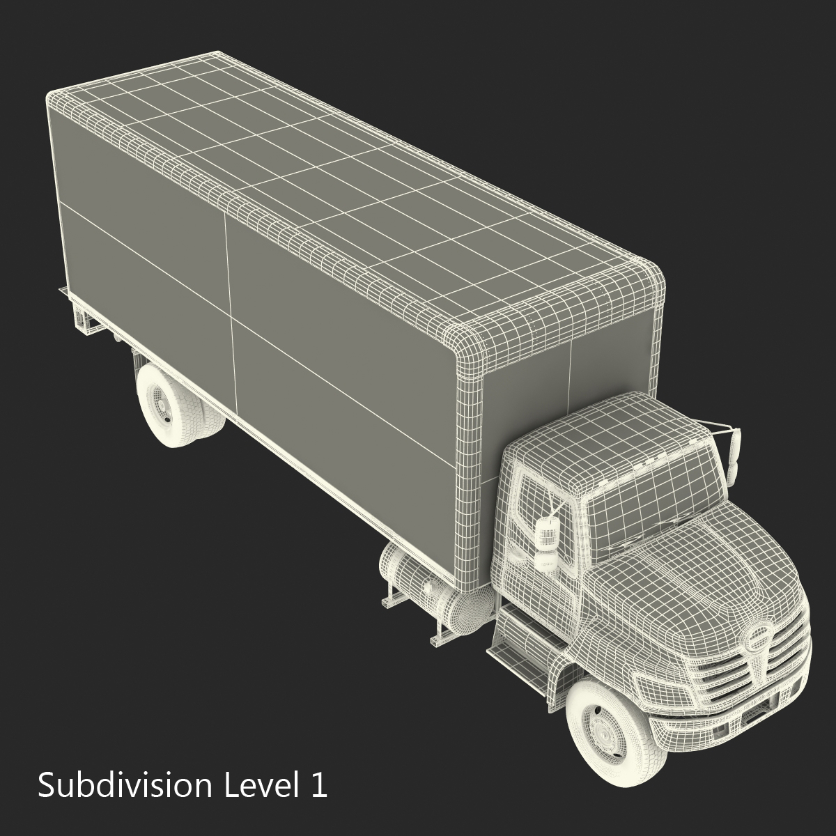 3D Box Truck Rigged