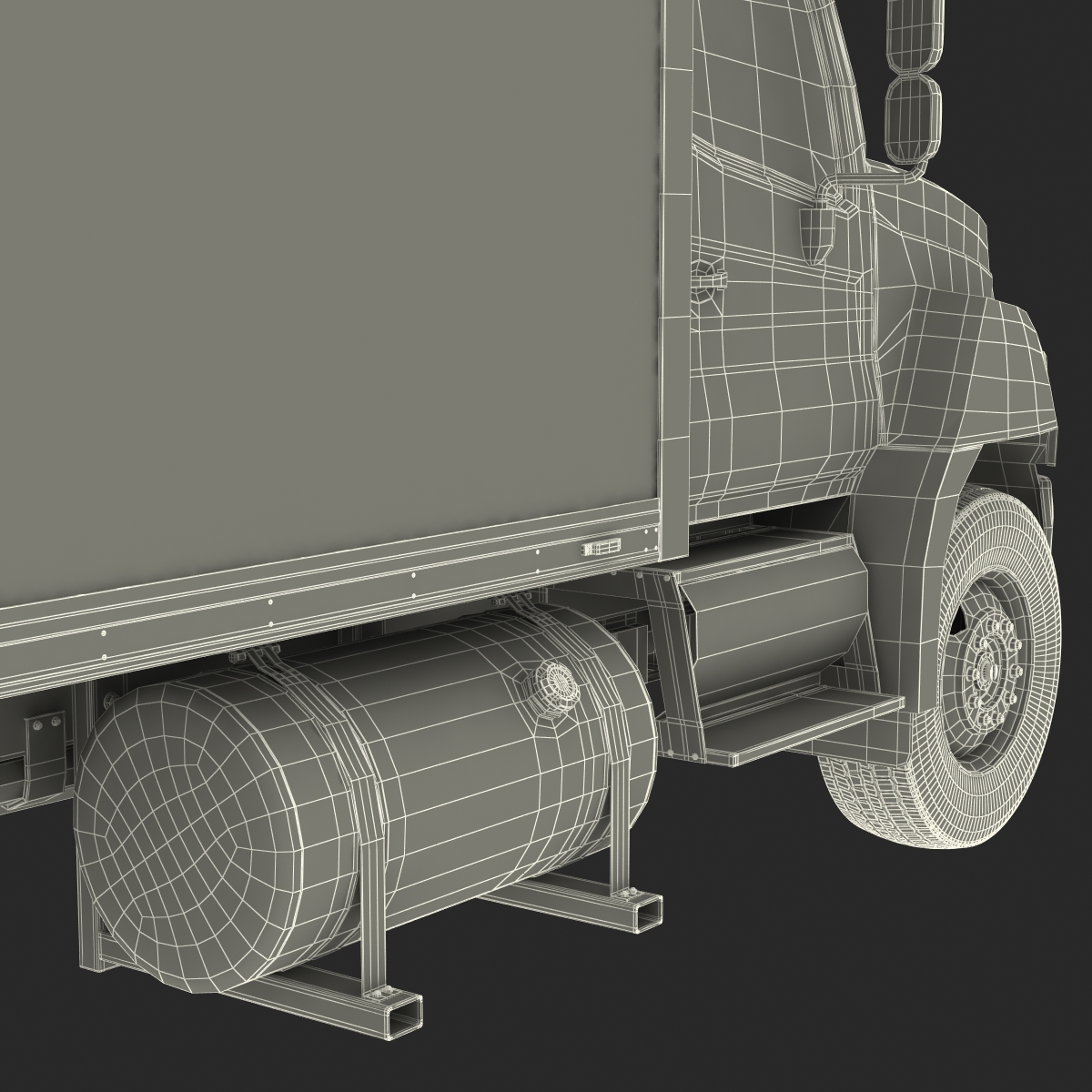 3D Box Truck Rigged