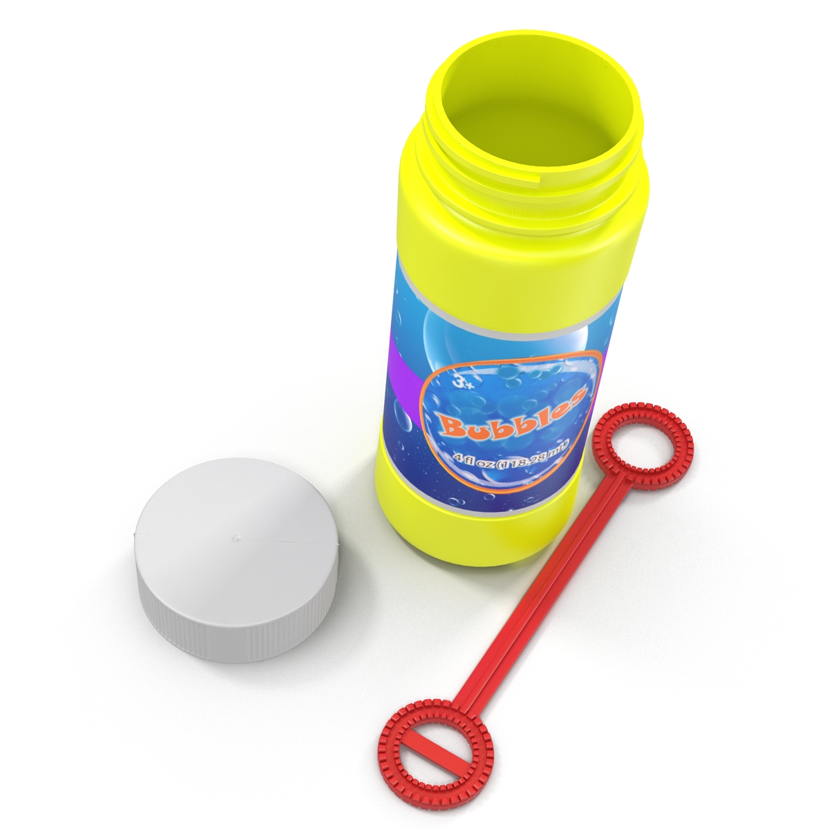 3D Bubbles Bottle and Wand Generic