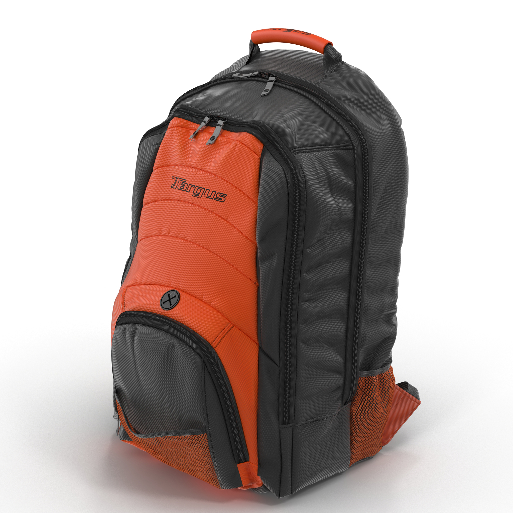 3D Backpack Black Orange