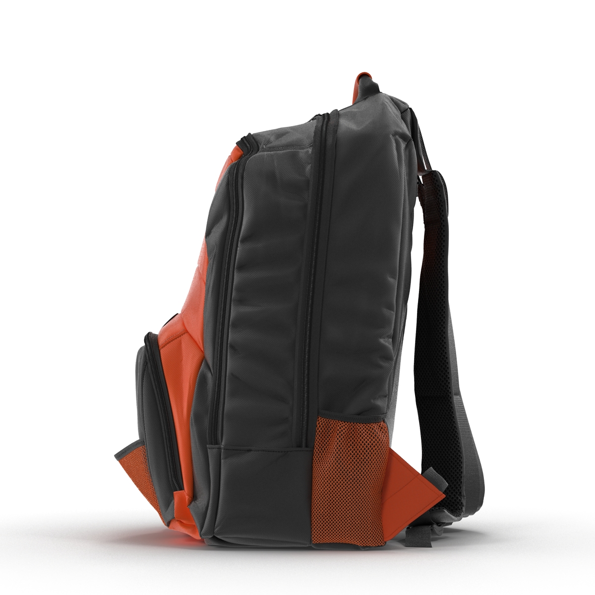 3D Backpack Black Orange