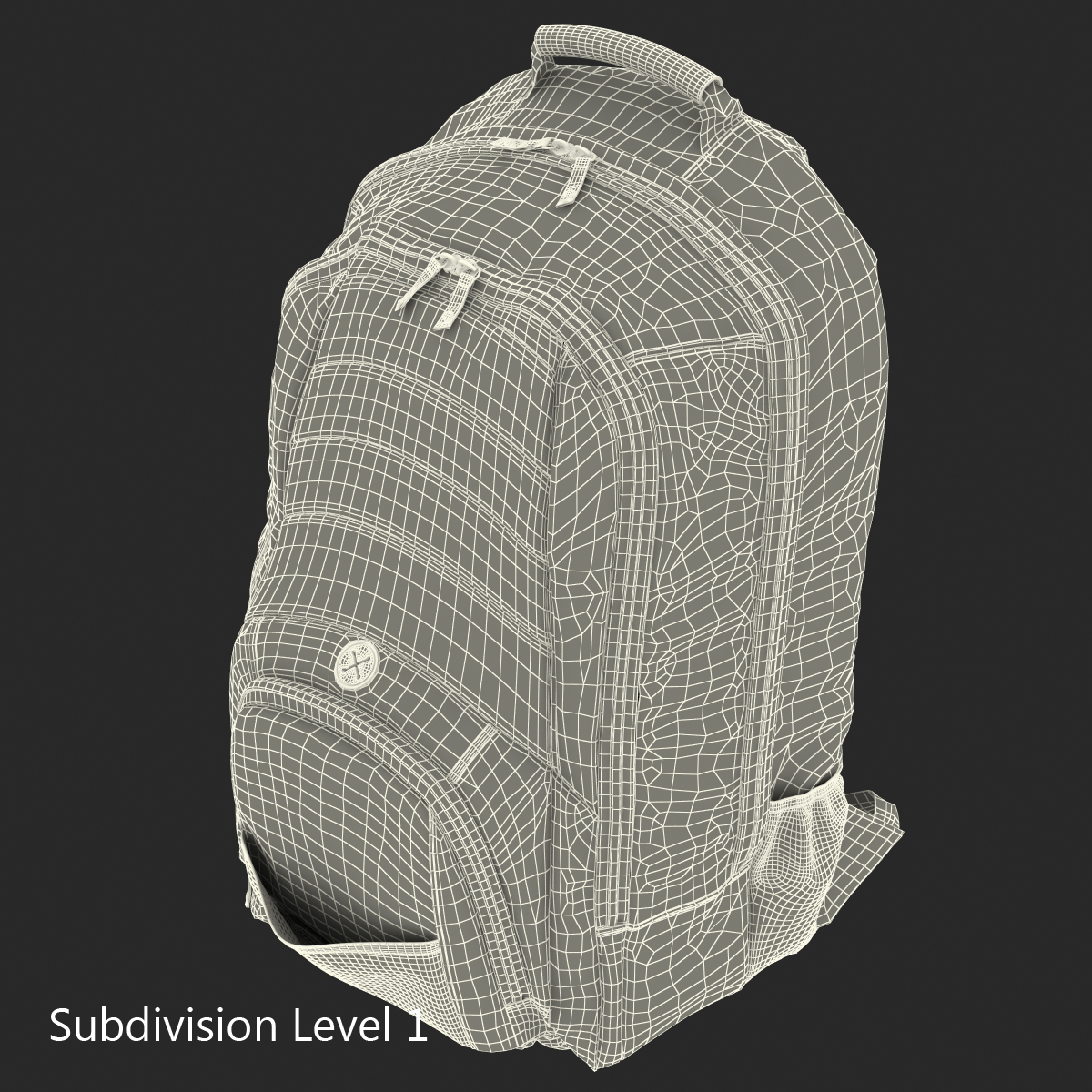 3D Backpack Blue model