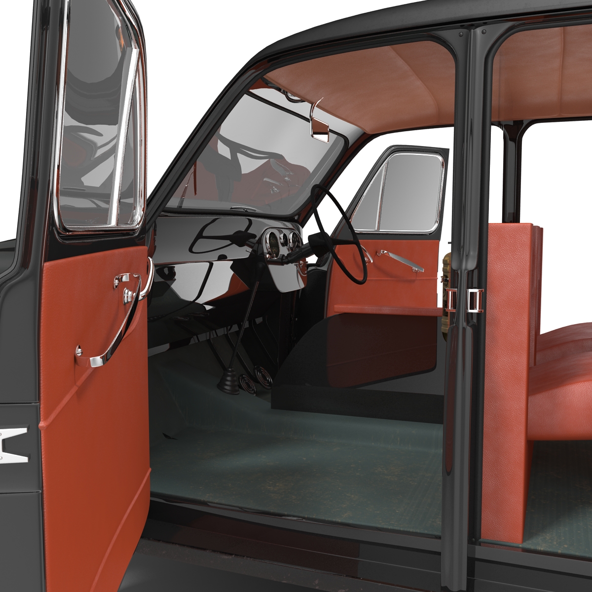 3D London Cab FX4 Rigged