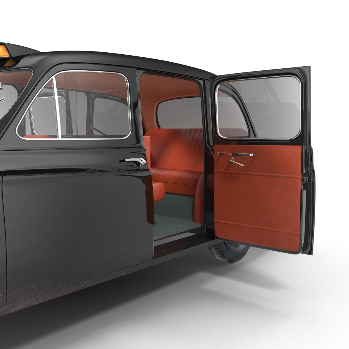 3D London Cab FX4 Rigged