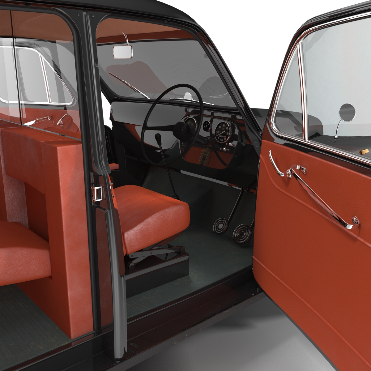 3D London Cab FX4 Rigged