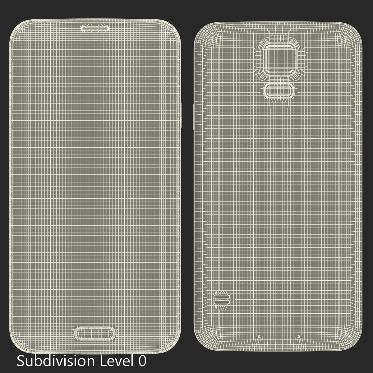 3D Samsung Galaxy S5 White model