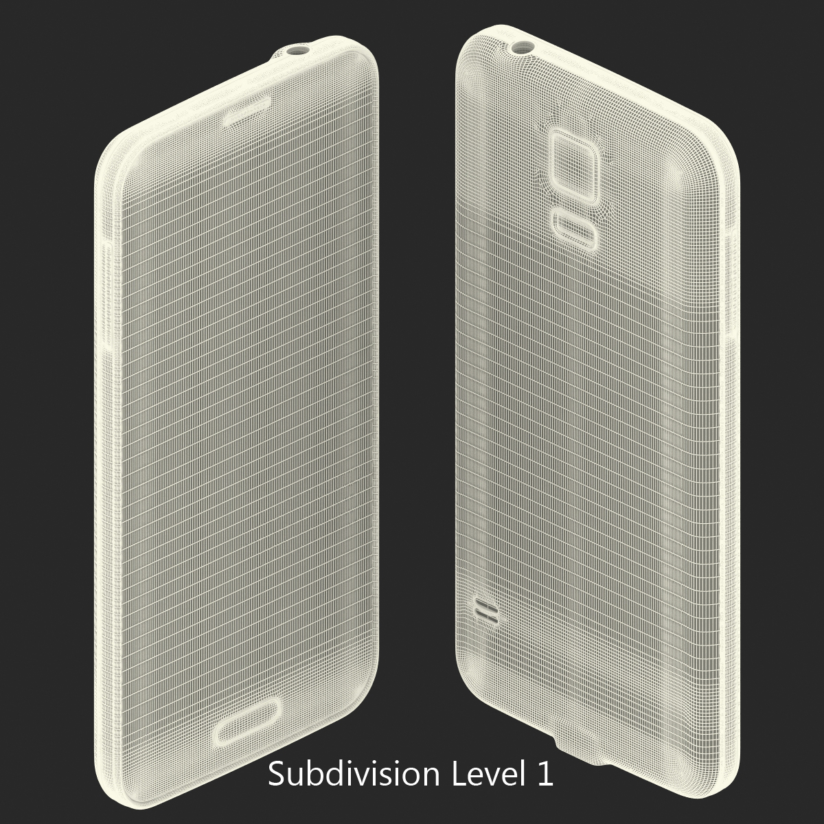 3D Samsung Galaxy S5 Mini White model