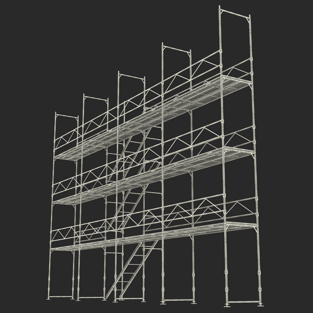 3D Pipe Staging Scaffold