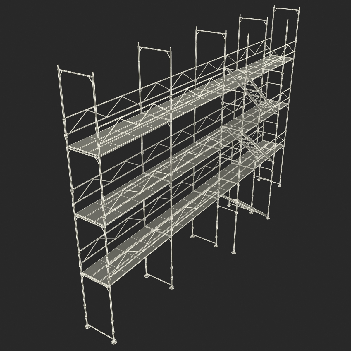 3D Pipe Staging Scaffold