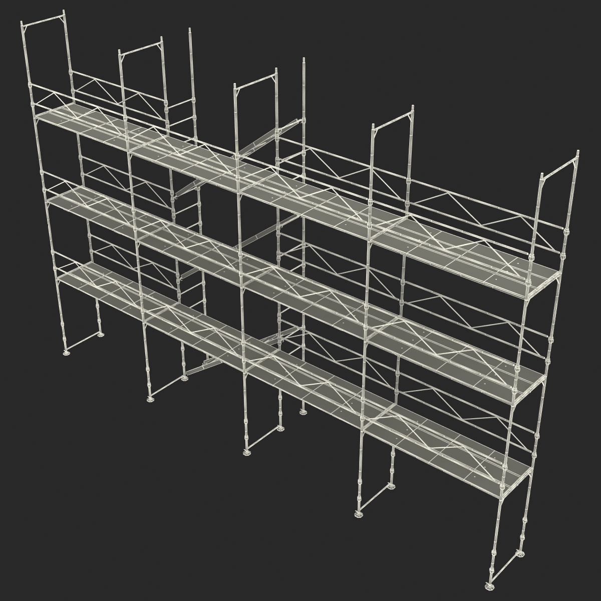 3D Pipe Staging Scaffold