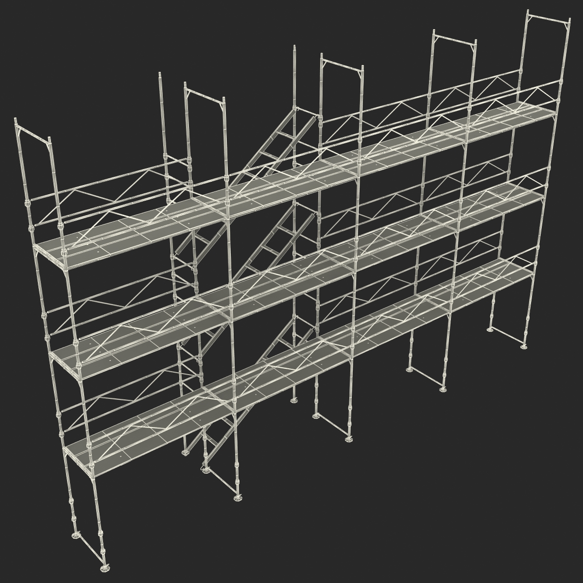 3D Pipe Staging Scaffold