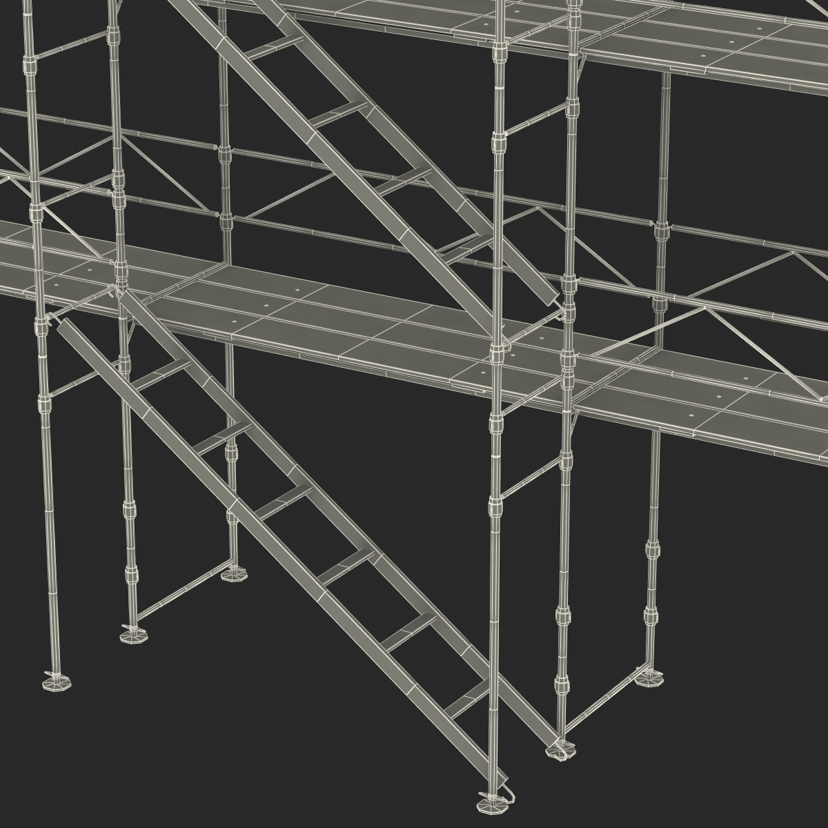 3D Pipe Staging Scaffold