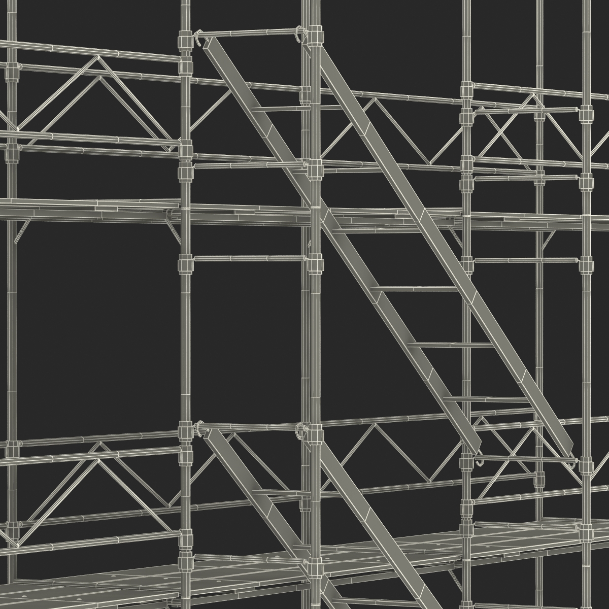 3D Pipe Staging Scaffold