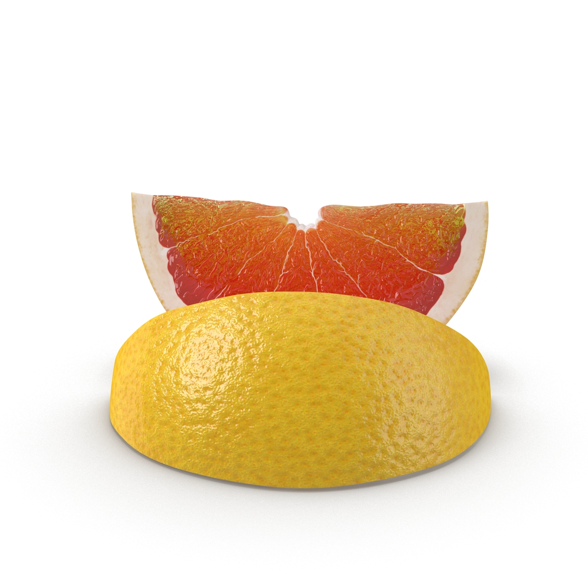 3D Grapefruit Slice