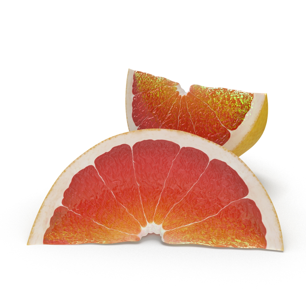 3D Grapefruit Slice